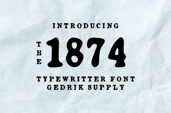 1874: A Vintage Display Font for Stunning Web Designs