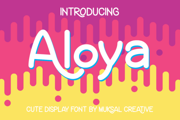 Aloya: A Bold and Elegant Typeface for Creative Projects