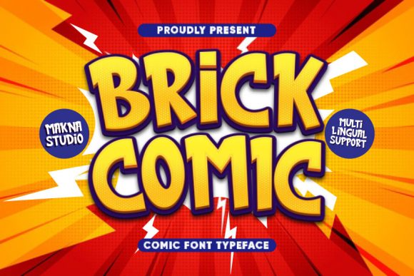 Brick Comic: A Playful Display Font for Engaging Web Design