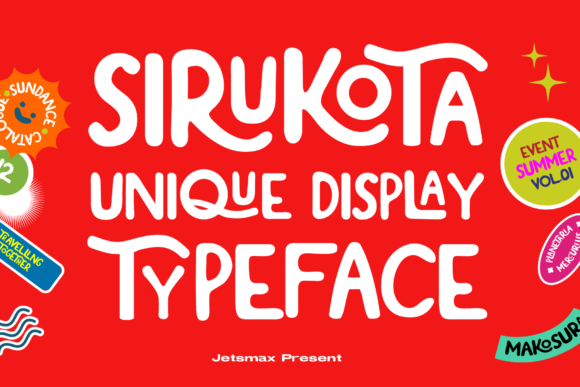Discover Sirukota: A Lively Display Typeface for Your Next Project