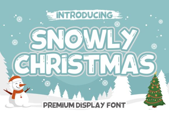Discover Snowly Christmas: A Joyful Display Font for Your Editorial Projects