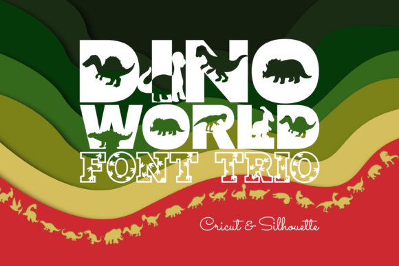Exploring Dino World Trio: A Versatile Font for Creative Branding