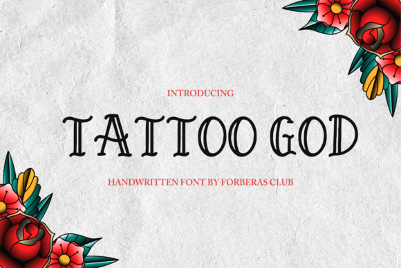 Exploring Tattoo God: A Bold Display Font for Branding