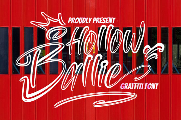 Hollow Ballie: A Graffiti-Styled Font for Bold Branding