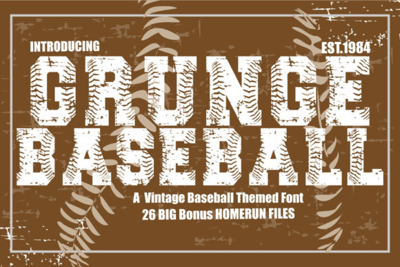 Introducing Grunge Baseball: A Bold Display Typeface