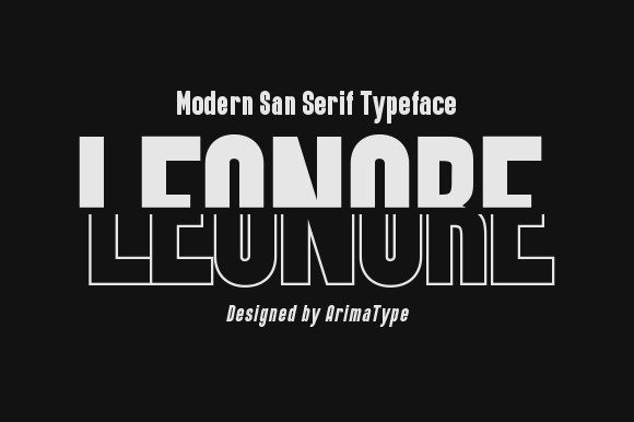 Leonore: A Bold and Modern Font for Creative Makers