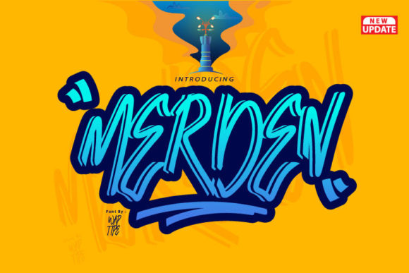 Merden Graffiti: A Bold Urban Display Font for Creative Brands