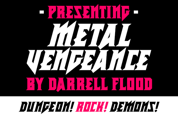 Metal Vengeance: A Bold Display Font for Editorial Impact