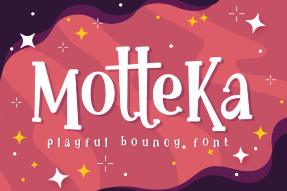Motteka: A Playful and Bouncy Display Font for Web Design