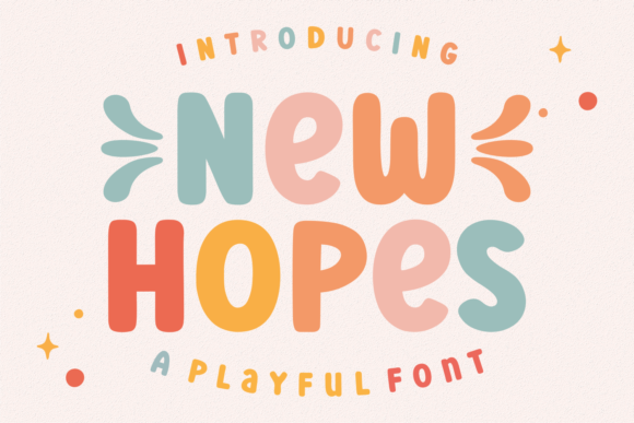 New Hopes: A Friendly and Fun Display Font for Web Design