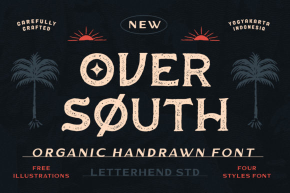 Over South: A Premium Display Font for Creative Web Design