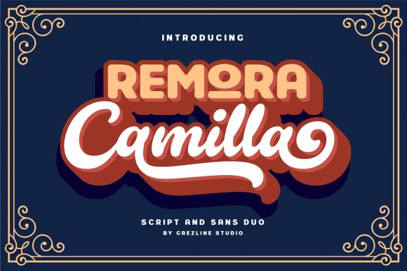 Remora Camilla: A Charming Retro Font for Crafters