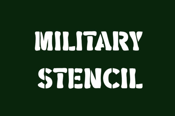 Reviewing Military Stencil: A Bold and Trendy Display Font