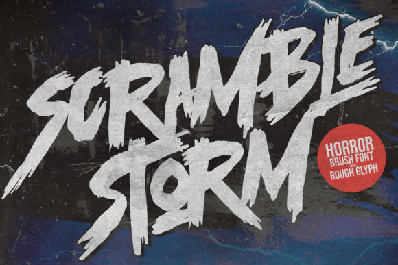 Scramble Storm: A Font for Bold and Creative Branding