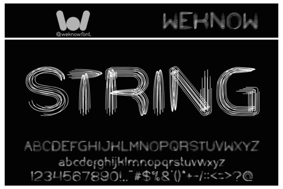 String and Wire: A Quirky Display Font for Creative Web Design