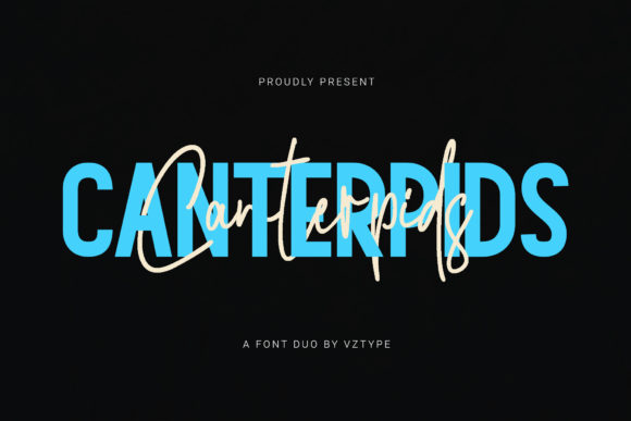 Unleash Creativity with Canterpids Font Duo