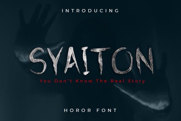 Unleash Creativity with Syaiton: A Spine-Chilling Display Font